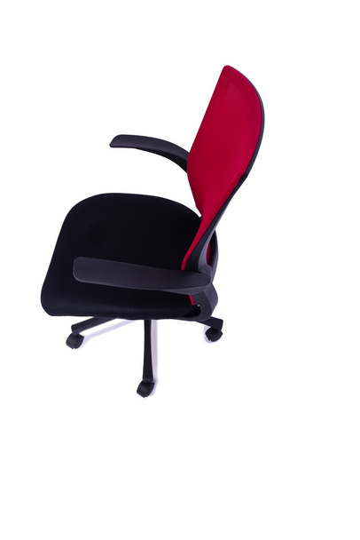 Punainen toimisto tuoli eristetty valkoisella taustalla
 - Valokuva, kuva