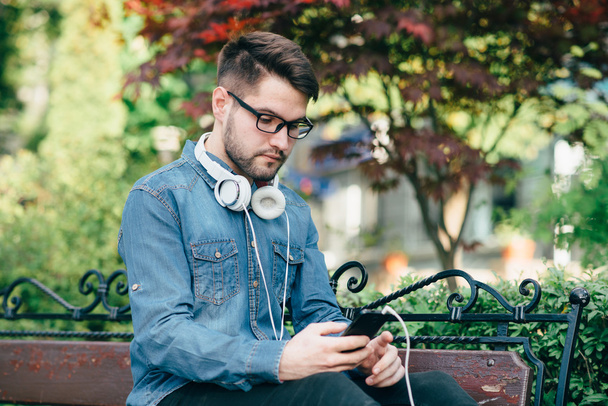 guy with headphones - Fotó, kép