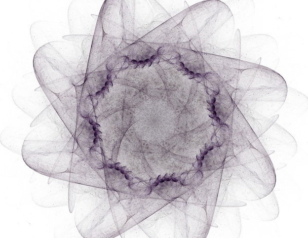 Série de partículas elementares. interacção de formas fractais abstractas sobre o tema da ciência da física nuclear e do design gráfico. - Foto, Imagem