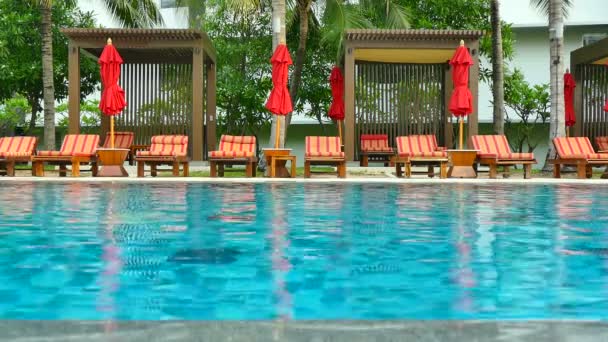 piscina en el hotel - Metraje, vídeo