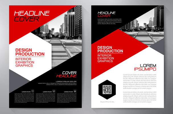 Zakelijke brochure folder-ontwerpsjabloon a4. - Vector, afbeelding