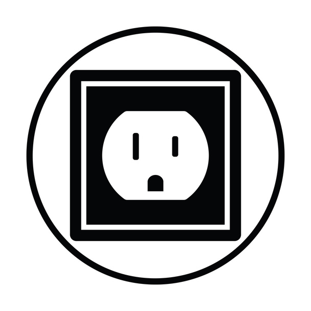 Electric outlet icon - Vector, Image