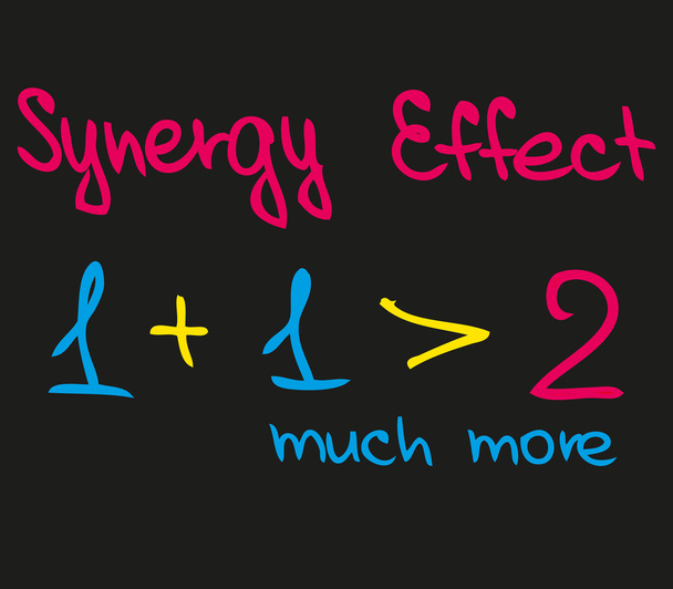 Motivations-Synergieeffekt - Vektor, Bild