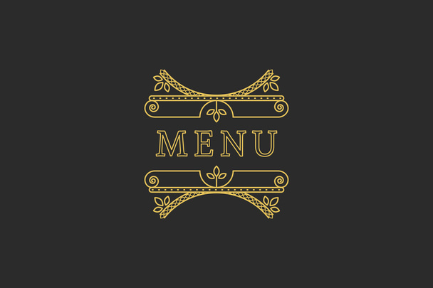 Restaurace Menu nadpis - Vektor, obrázek