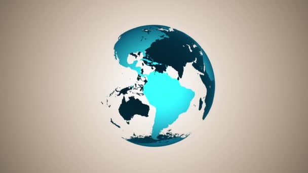 a Föld bolygó globe fonó - Felvétel, videó