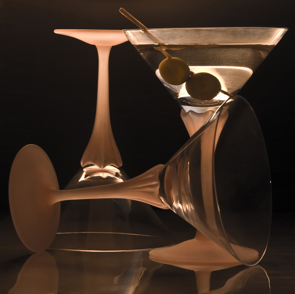 a glass of dry Martini - Photo, Image