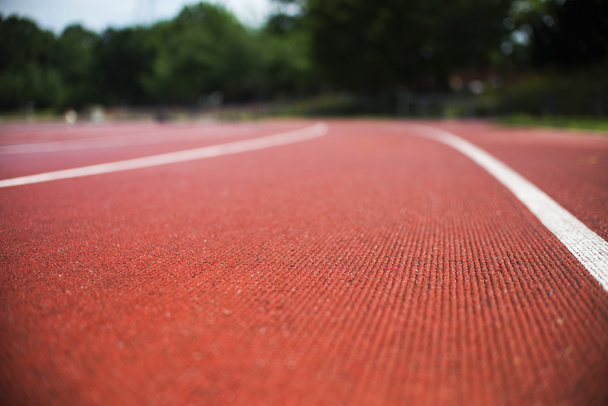 close up on running track, athletic bacground - Foto, immagini