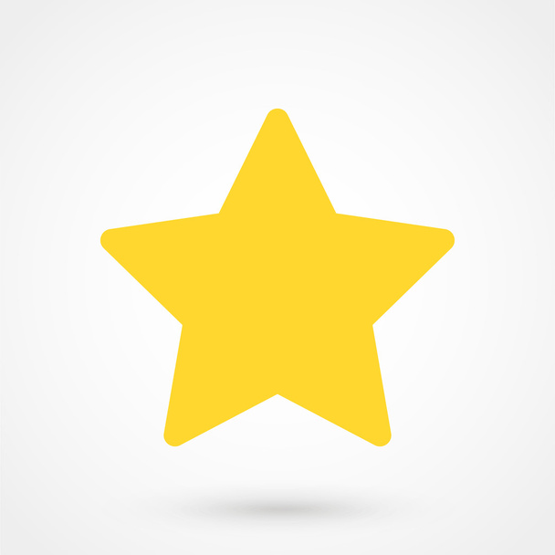 Gold Star icon on a white background. simple vector illustration - Vector, Image