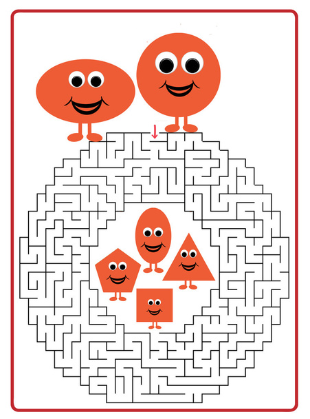 Funny maze game for Preschool Children.  - Photo, Image
