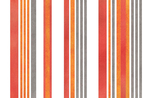 Sulu Boya turuncu, koyu kırmızı ve gri arka plan çizgili. - Fotoğraf, Görsel