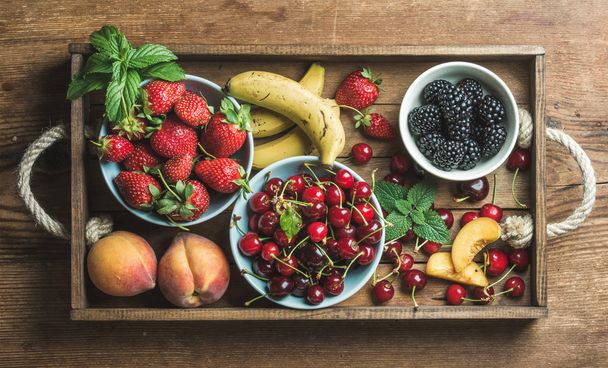 Healthy summer fruit background - Foto, afbeelding