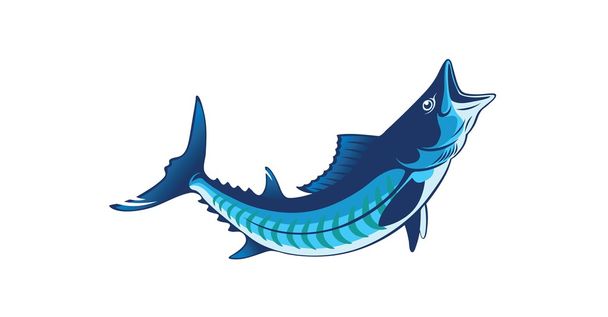Makrelen-Emblem - Vektor, Bild