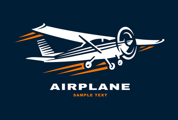 Airplane Club Vector illustration Logo - Vettoriali, immagini