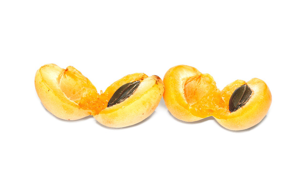 Fresh fruits of apricot isolated on white background - Photo, Image