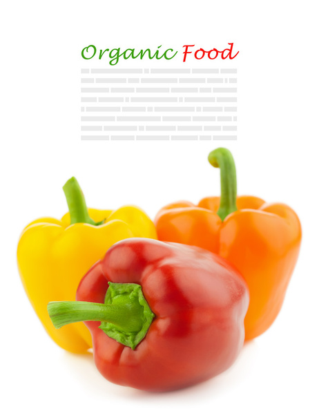 Colored Fresh Peppers Vegetable / Paprika - Foto, imagen