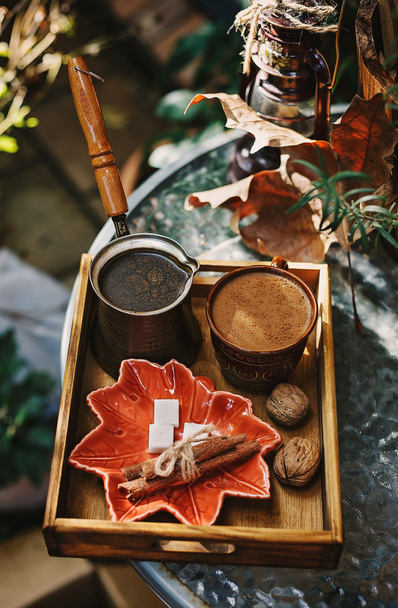 Instagram-Bild von Herbst-Kaffeestimmung - Foto, Bild