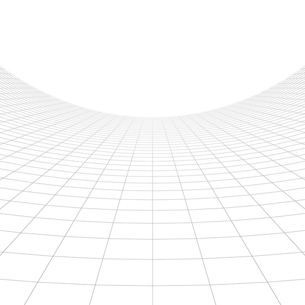 Перспективная сетка на белом фоне
 - Фото, изображение