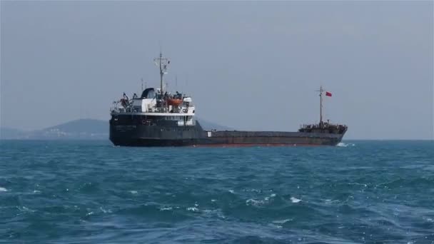 Das Frachtschiff passierte den Bosporus - Filmmaterial, Video
