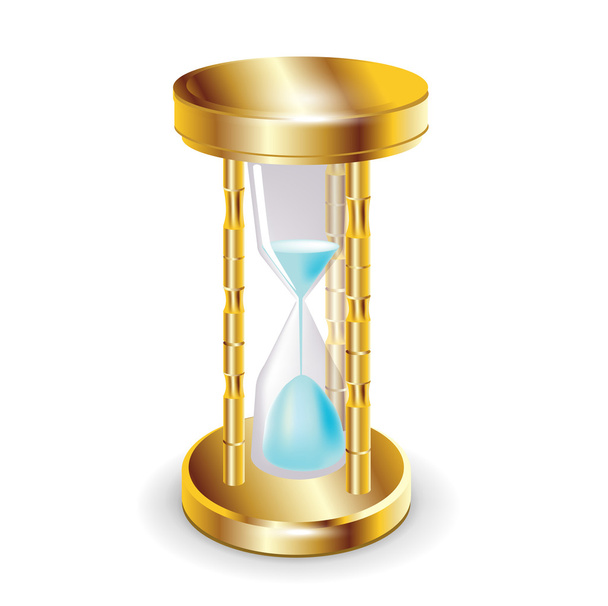 Golden hourglass - Vector, Image