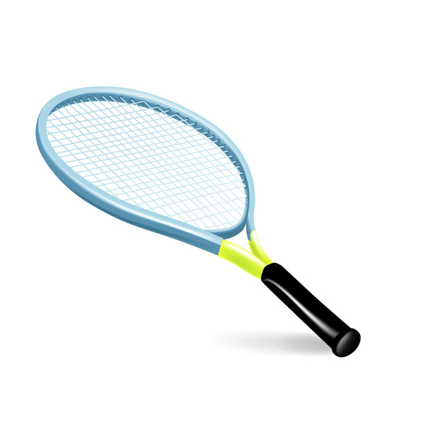 Raqueta de tenis individual
 - Vector, imagen