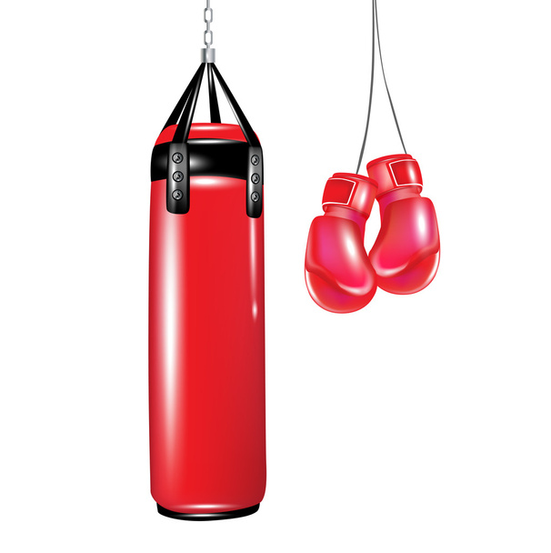 Штампувальна сумка та боксерські рукавички
 - Вектор, зображення