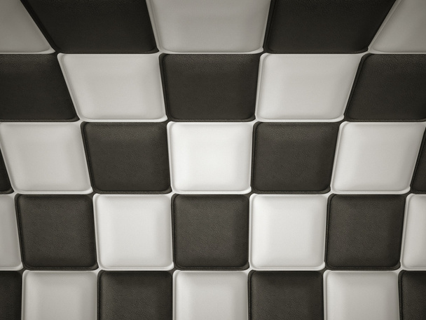 Incurved chequered leather pattern with rectangle segments - Фото, зображення