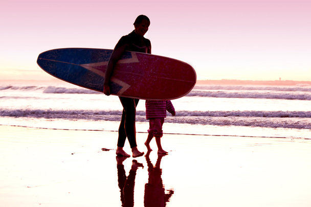 Female surfer - Фото, изображение