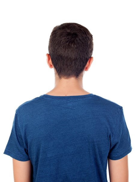 Teenager with short hair back  - Фото, изображение
