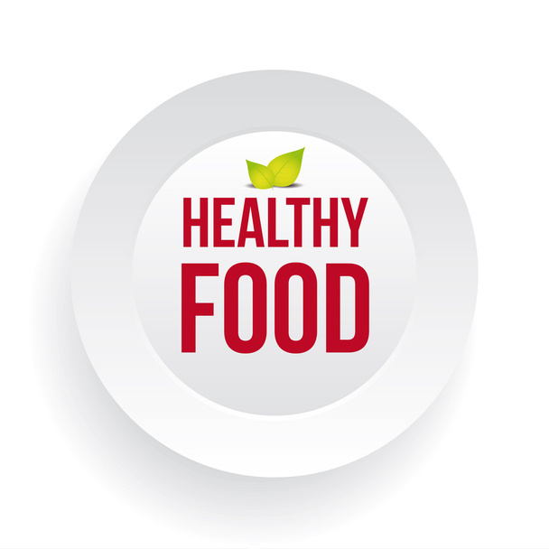 Zdravé potraviny znamení na desku vektor - Vektor, obrázek