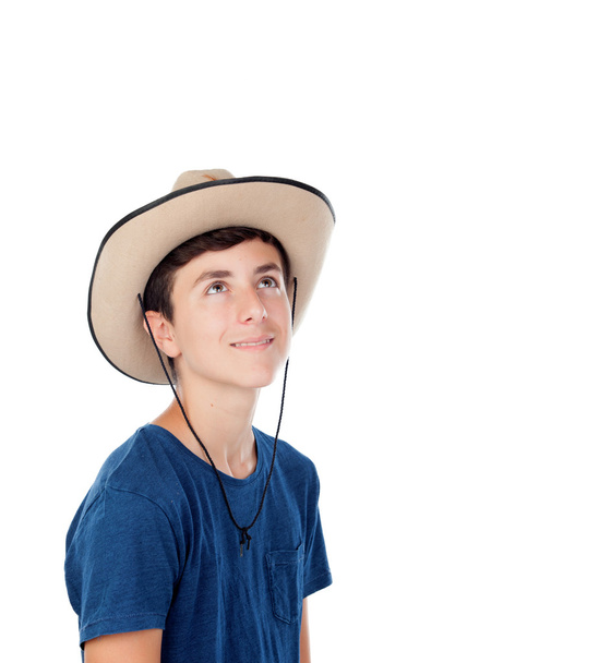 Teenager mit Cowboyhut  - Foto, Bild