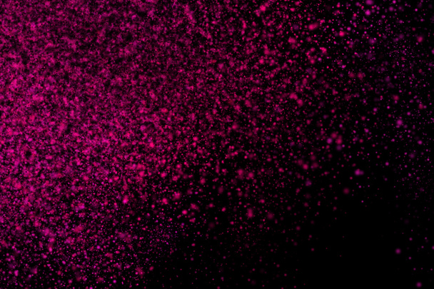 Colourful abstract powder explosion on a black background - Photo, Image