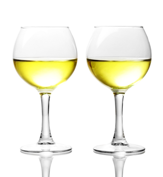 Wineglasses isolated on white - Foto, afbeelding
