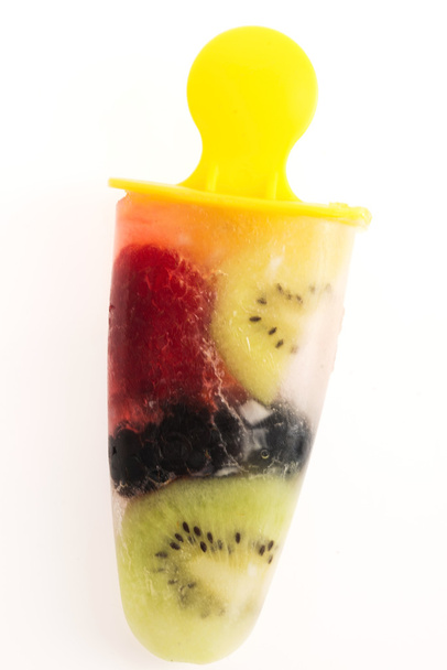 homemade ice cream with fruits - Photo, Image