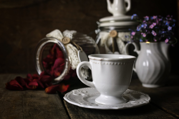 suche płatki Vintage herbaty rose - Zdjęcie, obraz