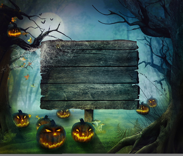 доска для добавления текста праздника Хэллоуин
 - Фото, изображение
