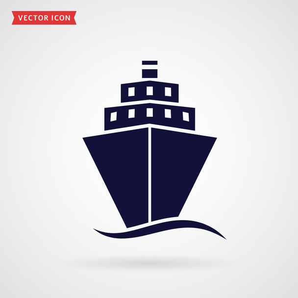 Ship silhouette icon - Vettoriali, immagini