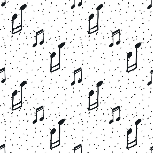 безшовний візерунок з музичними нотами
 - Вектор, зображення