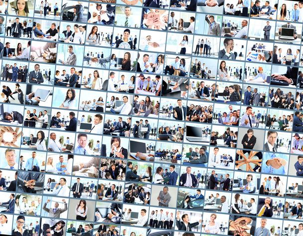 collage made of business pictures - Valokuva, kuva
