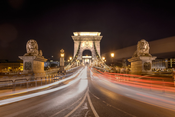Chain Bridge,Budapest - Foto, afbeelding
