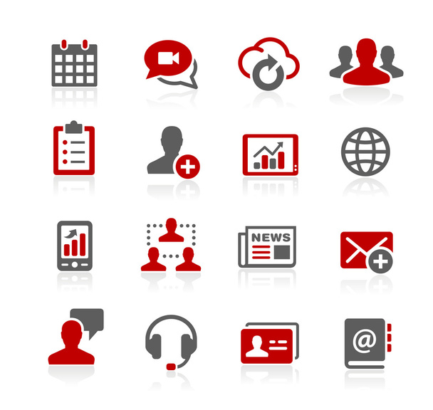 Business Network Icons - Redico Series - Vettoriali, immagini