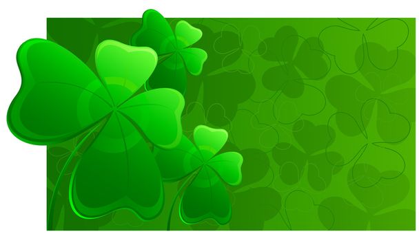 Clover St. Patrick's Day background - Vetor, Imagem