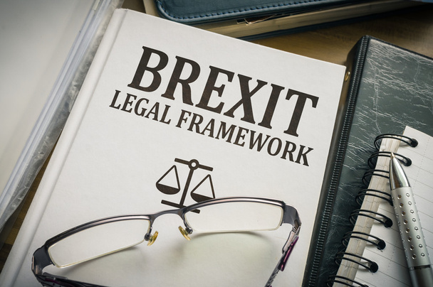 Brexit правової бази книга - закони і вплив brexit і Європейський Союз. - Фото, зображення