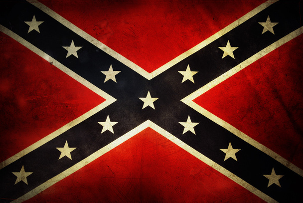 Vlajka Konfederace grunge - Fotografie, Obrázek