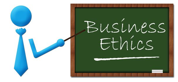 Επιχειρηματική ηθική ανθρώπινη εικονίδιο Greenboard  - Φωτογραφία, εικόνα