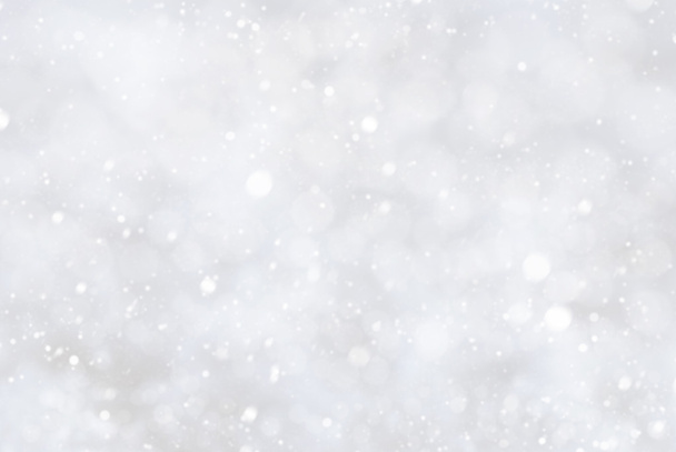 White Christmas Background With Snwoflakes And Bokeh - Photo, Image