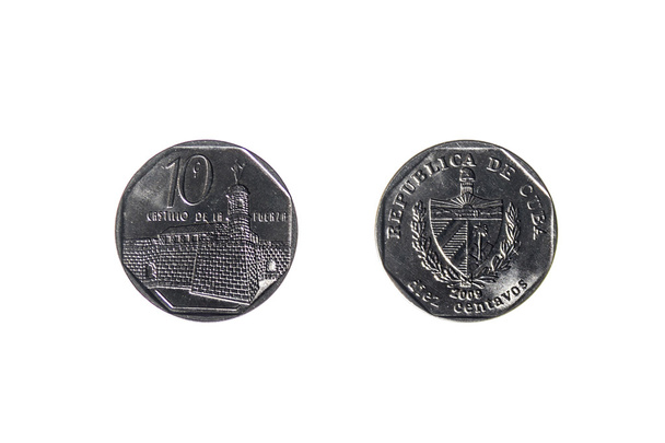 Moneda cubana de diez centavos
 - Foto, imagen