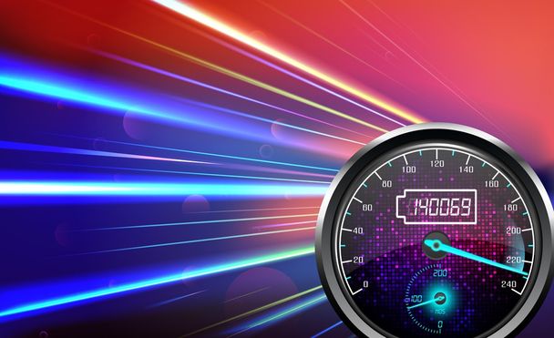 The speedometer abstract light color background - Vector, Image