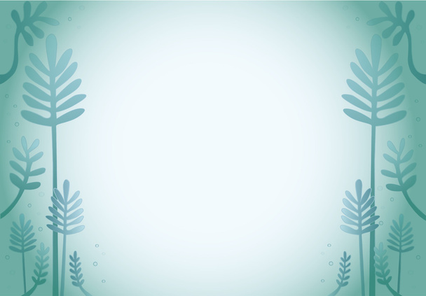 blue leaf cartoon design background - Vector, Image