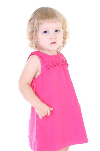 Little girl in pink dress - Photo, image