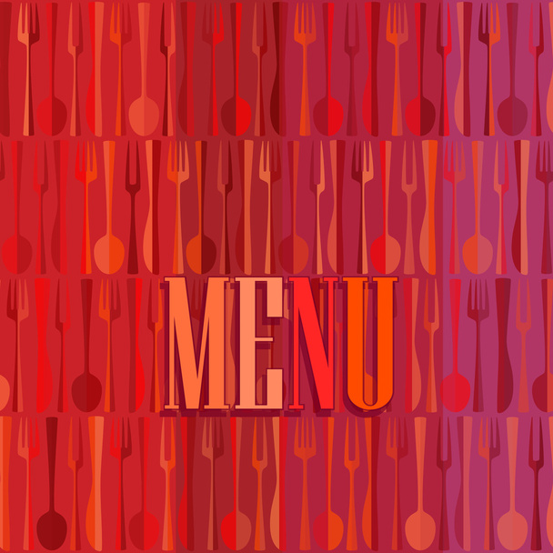 Fashion modern restaurant or cafe menu card design - Vektor, Bild